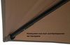 GRASEKAMP Qualität seit 1972 Antikpavillon Amalfi Flex 3x3 m Taupe Gartenpavillon Partyzelt Polyester Gartenpavillon Bild 4