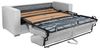 Vente-unique - LORETO Sofa Stoff Grau - B 223 cm95 cm x H 90 cm x L 195 cm Bild 4