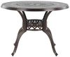 Beliani 'SALENTO' Gartentisch Set mit Schirm, Metall dunkelbraun, 102x102x72 cm Bild 5