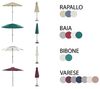 Beliani 'SALENTO' Gartentisch Set mit Schirm, Metall dunkelbraun, 102x102x72 cm Bild 4
