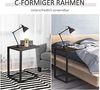 HOMCOM Beistelltisch Laptoptisch für Schlafzimmer und Wohnzimmer (Couchtisch, 1-St, Kaffeetisch), Rustikal-Braun 40,6x50,8 X 64,2 cm Bild 5