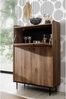 Lomadox Barschrank VAREDO-132 in Eiche Nb. Wohnzimmer Möbel im modernen Vintage Design 90/140/40 cm Bild 4
