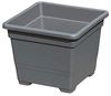 Gartenpirat Pflanzkübel 3er Set Pflanzkasteneinsatz 32x32x26 cm Pflanzkübel Kunststoff grau Bild 2