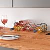 METALTEX 382905000 Hexagon 5 Flaschenregal Lava 43x12x11 cm, TouchTherm, matt schwarz Bild 2