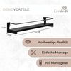 Coradoma Gewürzregal 2er Set für Gewürzgläser Küchen Organizer Gewürzaufbewahrung, Küchenregal Spice Rack 2-tlg, 40x9cm Bild 2