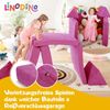 Linodino Kindersofa Spielsofa I aus Schaumstoff Bausteine I Spielcouch für Kinder, Wasserfeste Unterbezüge, Waschbare Chenille Bezüge 30° Bild 3