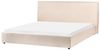 Wasserbett Bouclé LAVAUR 180 x 200 cm Beige Bild 4
