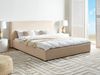 Wasserbett Bouclé LAVAUR 180 x 200 cm Beige Bild 2