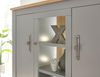 Highboard Rideau in grau und Eiche Artisan 138 x 142 cm Bild 4