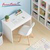 FurnitureR Kinderstuhl aus Kunststoff mit Holzbeinen – Stabiler Sitzstuhl für Kinderzimmer & Spielbereich, Ergonomische Sitzhöhe, Weiß 1PCS Bild 4