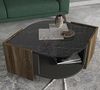 Couchtisch Marbel Walnuss Marmor Optik Bild 5