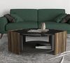 Couchtisch Marbel Walnuss Marmor Optik Bild 2