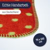 Julius Zöllner Schmusedecke-Baumwolldecke Jacquard | Gr. 75x100 cm | Made in Germany | 100% Baumwolle | OEKO-TEX® STANDARD 100 | Punkte rot Bild 4