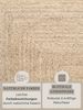 HANSE Home Teppich Juteteppich Teppich Juno, rechteckig, Höhe: 9 mm, Jute, Shape, Handgemacht, Wohnzimmerteppich, Naturteppich, Wohnzimmer Bild 4