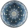 HOME DECO FACTORY, KA0664, 12-teiliges blaues Mandala-Geschirrset, Elegantes und vielseitiges Design, pflegeleicht, langlebig, ideal für alle Gelegenheiten – Größe: 268 cm, Farbe: Blau Bild 3