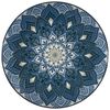 HOME DECO FACTORY, KA0664, 12-teiliges blaues Mandala-Geschirrset, Elegantes und vielseitiges Design, pflegeleicht, langlebig, ideal für alle Gelegenheiten – Größe: 268 cm, Farbe: Blau Bild 2