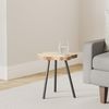 Beistelltisch Teakholz 45cm Braun Couchtisch Nachttisch Hocker Massiv Bild 2