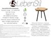 Beistelltisch Teakholz 45cm Braun Couchtisch Nachttisch Hocker Massiv Bild 4