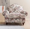 Sessel Elita in creme Landhaus Blumen 110 cm Bild 2