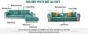 LINGKY Samt Sofabezug 1 2 3 4 Sitzer, L Form Sofaüberwurfe, Ecksofa Sofa überzug Pets Dog Couch überzug Anti-rutsch Sofaschutz, Ultra Weicher Sofaschoner (Grün,90x210 cm/Rechteckig) Bild 5