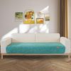 LINGKY Samt Sofabezug 1 2 3 4 Sitzer, L Form Sofaüberwurfe, Ecksofa Sofa überzug Pets Dog Couch überzug Anti-rutsch Sofaschutz, Ultra Weicher Sofaschoner (Grün,90x210 cm/Rechteckig) Bild 4