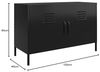 loft24 Sideboard Mission Disctrict, Schrank aus Metall mit 2 Türen Bild 3