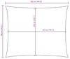 vidaXL Sonnensegel Wasserfest Sonnenschutz Windschutz Sonnendach UV Schutz Garten Terrasse Balkon Oxford-Gewebe Rechteckig 4x5 m Beige Bild 3