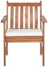 Lounge Set mit Tisch ALTIDONA Akazienholz Cremeweiß Bild 5