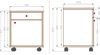 VCM Rollcontainer Masola 913176 Weiß H. 54 x B. 45 x T. 38 cm Bild 2