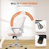 DUMOS Bürostuhl Ergonomisch, Schreibtischstuhl mit Lendenwirbelstütze, Drehstuhl mit Armlehne, Computerstuhl, Höhenverstellbarer Office Chair, Bürostühle Geeignet für Büro und Schlafzimmer (Rosa) Bild 4