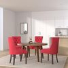 2er Set Esszimmerstuhl Aberdeen Stoff antik rot Bild 2