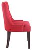 2er Set Esszimmerstuhl Aberdeen Stoff antik rot Bild 5