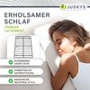 Juskys Metallbett Palamos 140x200 cm mit Matratze, Lattenrost & LED Beleuchtung - Schwebebett minimalistisch & modern - Bettgestell, Bett - Schwarz Bild 5
