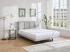 Vente-unique - NISATIO Bett Stoff Grau - B 208 cm x H 107 cm x L 146 cm Bild 2