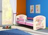 Kinderbett Jugendbett mit einer Schublade und Matratze Rausfallschutz Rosa 70x140 80x160 80x180 ACMA II (12 Welpen, 80x160 cm) Bild 4