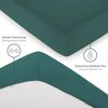 Blumtal® Baumwolle Spannbettlaken 200x220 cm Basics Jersey - Bettbezug 200x220 cm - Oeko-TEX zertifiziertes Spannbetttuch 200x220 cm - Matratzenbezug 200x220 cm - Bettbezug - Leintuch - Silver Pine Bild 4