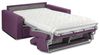 Schlafsofa 3-Sitzer Stoff VIZIR - Violett - Liegefläche mit Lattenrost: 140 cm - Matratzenhöhe: 14 cm Bild 5