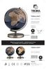 Globus mit Licht Terra Blue/ Bronze Light Bild 3