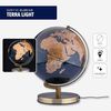 Globus mit Licht Terra Blue/ Bronze Light Bild 2
