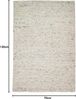 TaraCarpet Wollteppich TaraCarpet Lambrecht, rechteckig, Höhe: 13 mm, Hand-Web-Teppich grau beige gewalkt Wohnzimmer Esszimmer 070x130 cm Bild 2