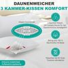 Canada Kopfkissen Premium Air-O-Cell Plus 3-Kammer Kissen 80x80 cm Daune Viscostäbchen, kuschelig weich und nachhaltige Stützkraft Air-O-Cell Viscoschaum Bild 2
