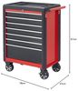 Primaster Werkstattwagen 78x47x97 cm Werkzeugwagen Rollwagen Werkzeugkiste Bild 3