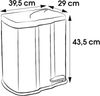 keeeper Mülleimer gunnar, Treteimer 7 l + 15 l, mit 2 Abfallbehältern, Made in Europe Bild 2