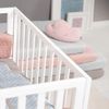 roba Spannbettlaken Lil Planet 40 x 90 bis 45 x 90 cm - Spannbetttuch für Babybetten & Wiegen - Hellblau Bild 3