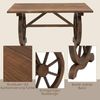 Outsunny Gartentisch Gartentisch im Wagenrad-Design Bild 5