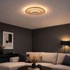 LED Deckenleuchte, Metall gold, D 35 cm Bild 4