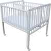 Micoland Beistellbett Beistellbett / Zwillingsbett mit Matratzen und Rädern 90x80 cm LUX Bild 2