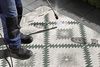 NORTHRUGS In- und Outdoor Teppich Malibu 80x150 cm - Wendeteppich Wetterfest Modern Geometrisches Muster Läufer für Balkon Terrasse Garten Wintergarten Wohnzimmerteppich Wasserfest in Grün Creme Bild 5