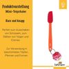 Birkmann Mini Teigschaber Colour Splash, Küchenschaber, Schaber, Silikonkopf mit Kunststoffgriff, Rot, 27 cm, 421738 Bild 3