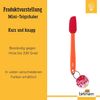 Birkmann Mini Teigschaber Colour Splash, Küchenschaber, Schaber, Silikonkopf mit Kunststoffgriff, Rot, 27 cm, 421738 Bild 4